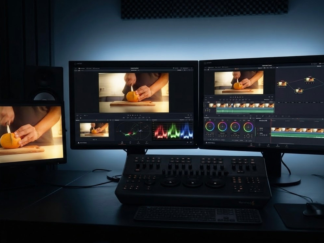 Postproducció de DUES CARES: etalonatge i muntatge amb DaVinci Resolve